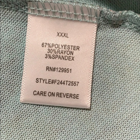 FRENCH BAZAAR XXXL TOP/TUNIC SHARK BITE TEALS - Picture 8 of 8